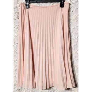 Vtg Escada Skirt Womens‎ 40 Pale Pink Pleated Flowy Whimsical Romantic Preppy